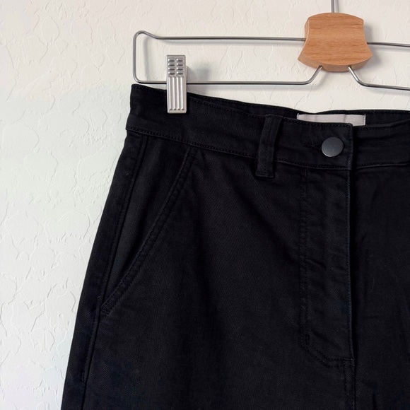 Everlane The Wide Leg Crop in Black Size 4 - Picture 6 of 14